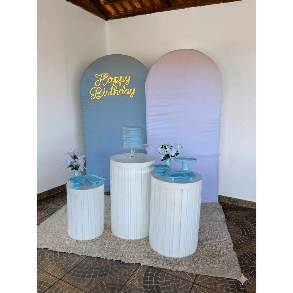 Kit Branco E Azul - Pegue e Monte Tesouro Encantando