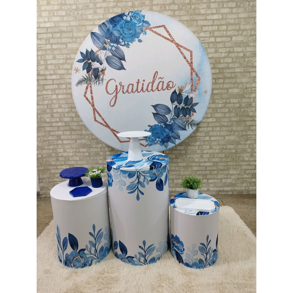 Kit Gratidão Azul - Pegue e Monte Tesouro Encantando