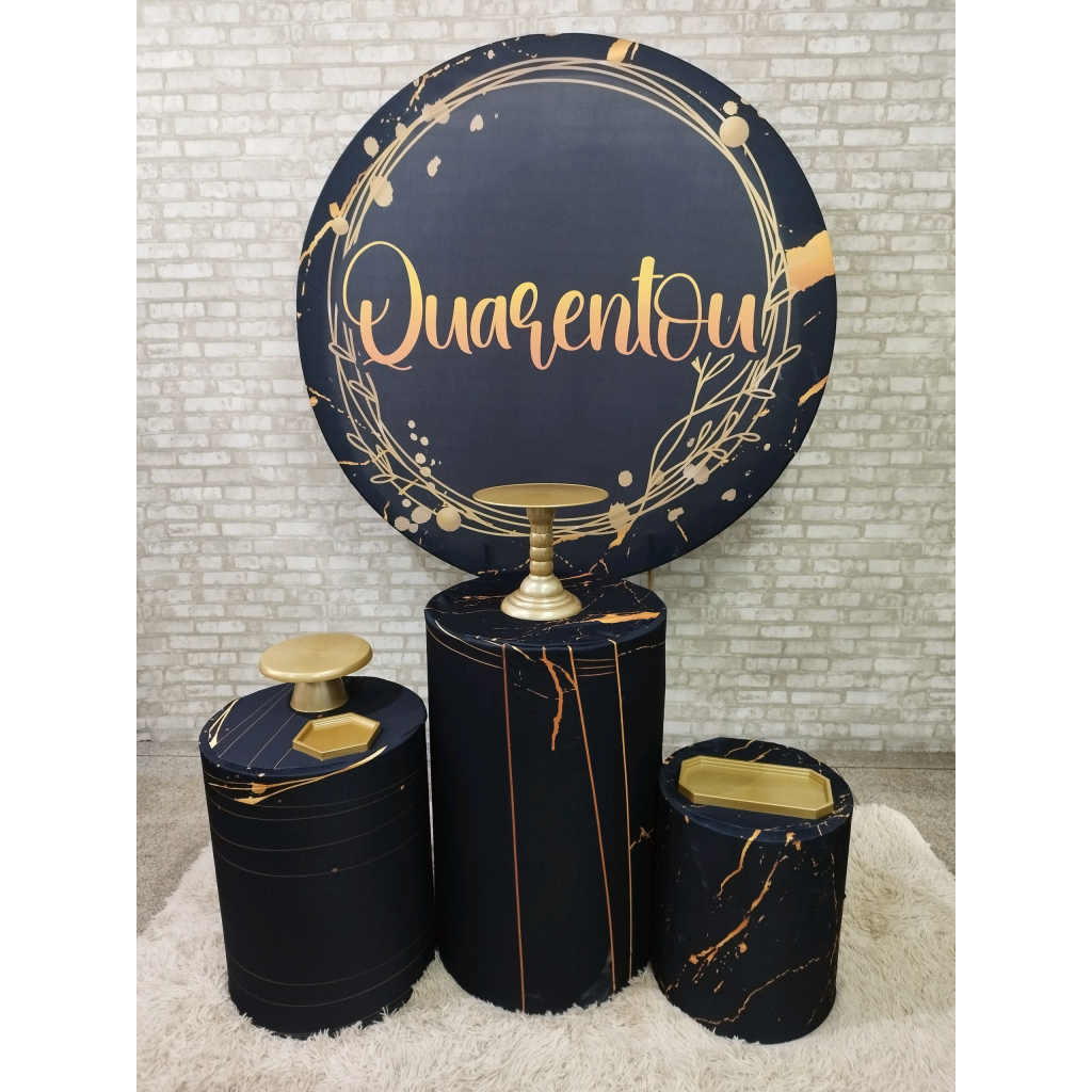 Kit Quarentou 40 Preto - Pegue e Monte Tesouro Encantando