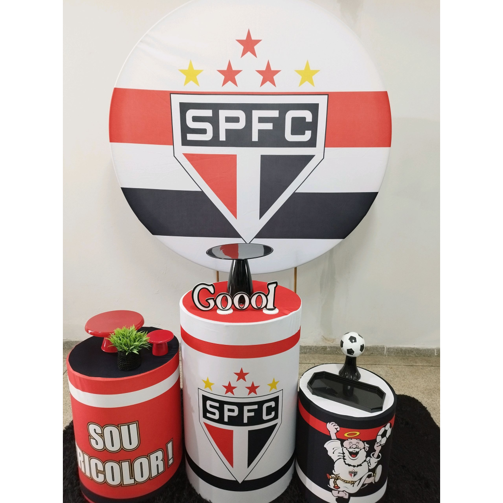 Kit Futebol Time São Paulo - Pegue e Monte Tesouro Encantando