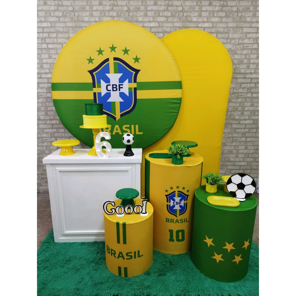 Kit Futebol Brasil Copa - Pegue e Monte Tesouro Encantando