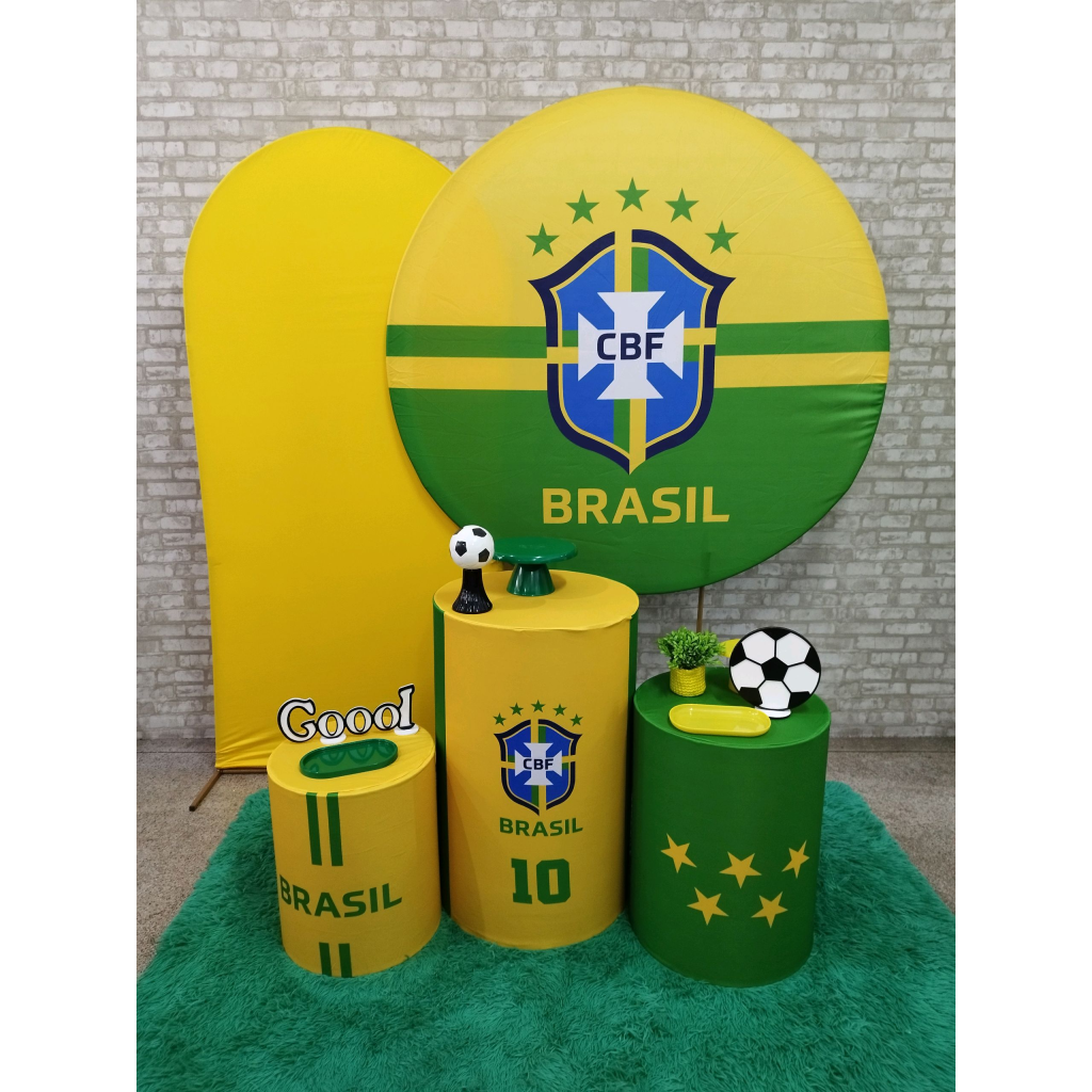 Kit Futebol Brasil Copa - Pegue e Monte Tesouro Encantando