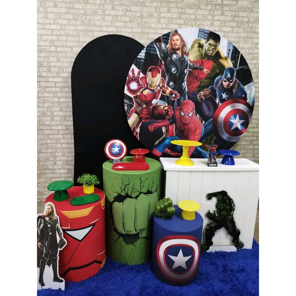 Kit Vingadores Super Herois - Pegue e Monte Tesouro Encantando