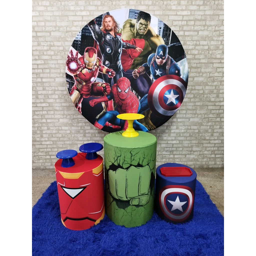 Kit Vingadores Super Herois - Pegue e Monte Tesouro Encantando