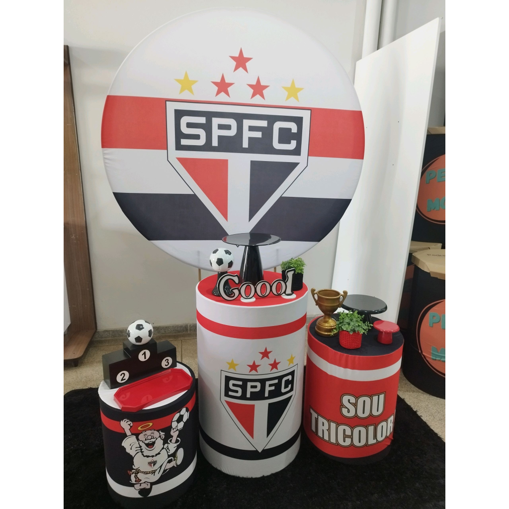 Kit Futebol Time São Paulo - Pegue e Monte Tesouro Encantando