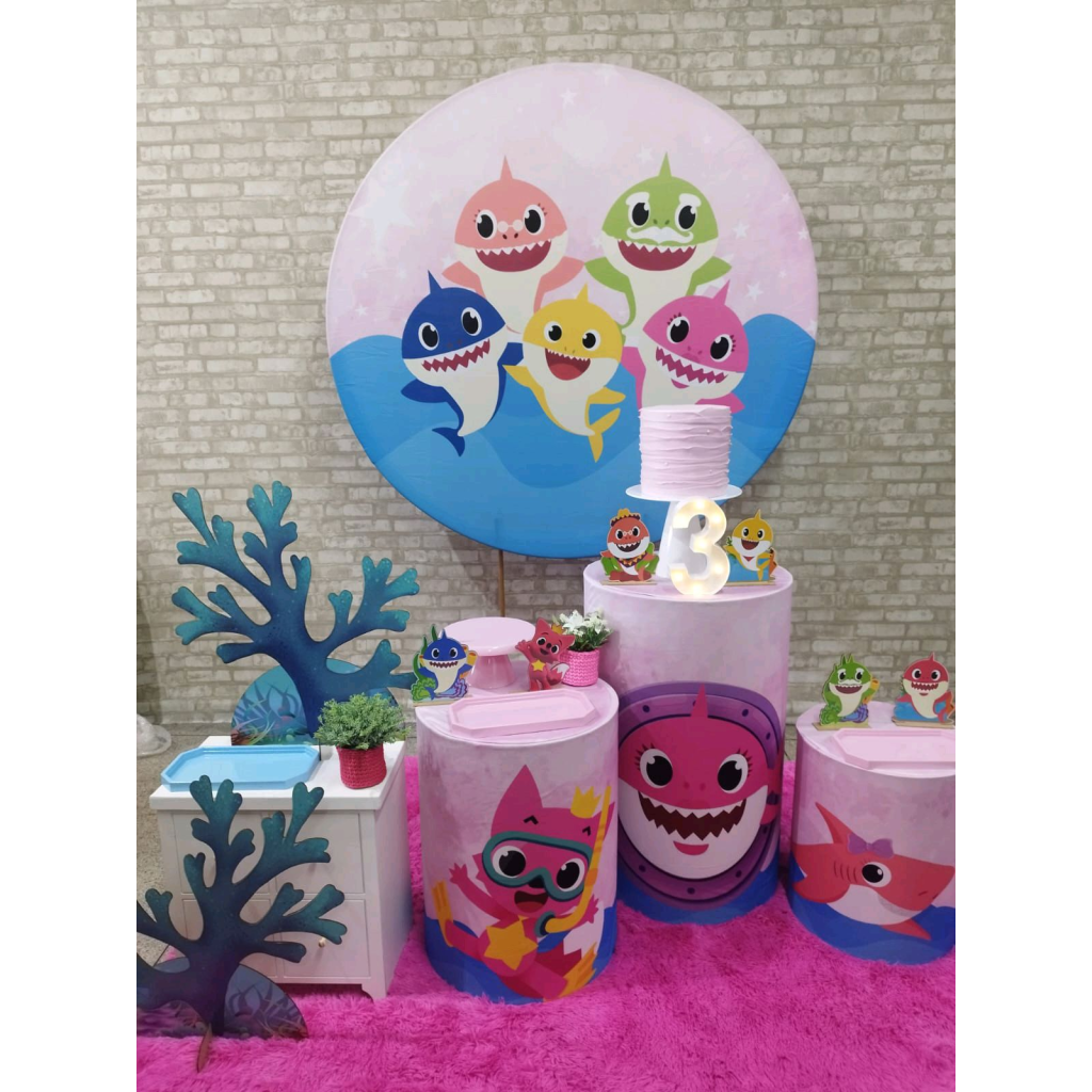Kit Baby Shark - Pegue e Monte Tesouro Encantando