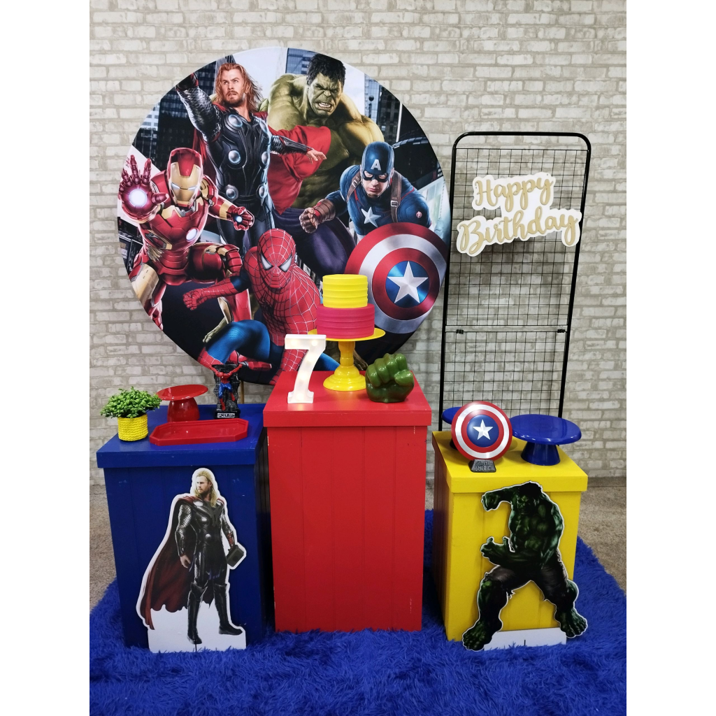 Kit Vingadores Super Herois - Pegue e Monte Tesouro Encantando