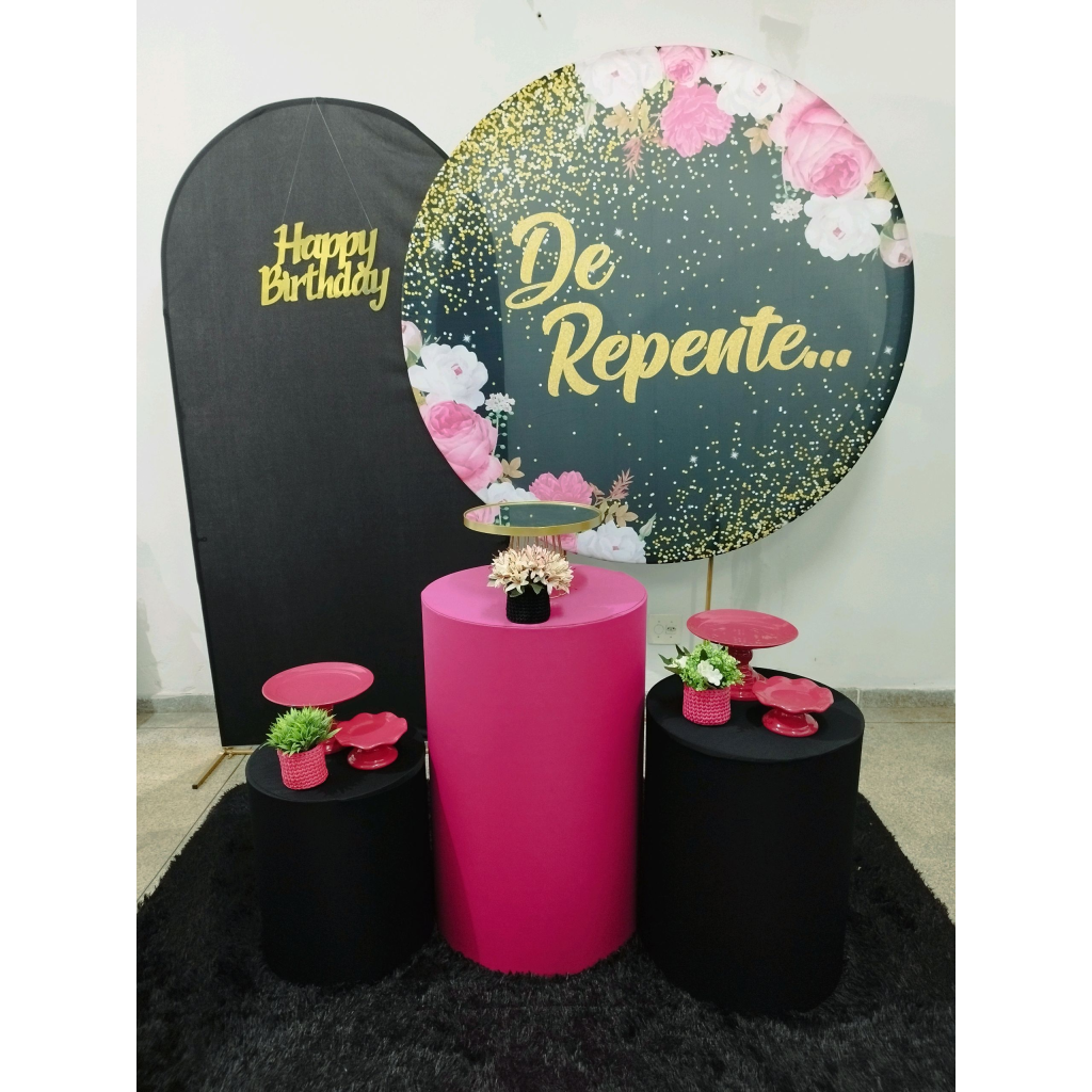 Kit de Repente Preto E Pink - Pegue e Monte Tesouro Encantando