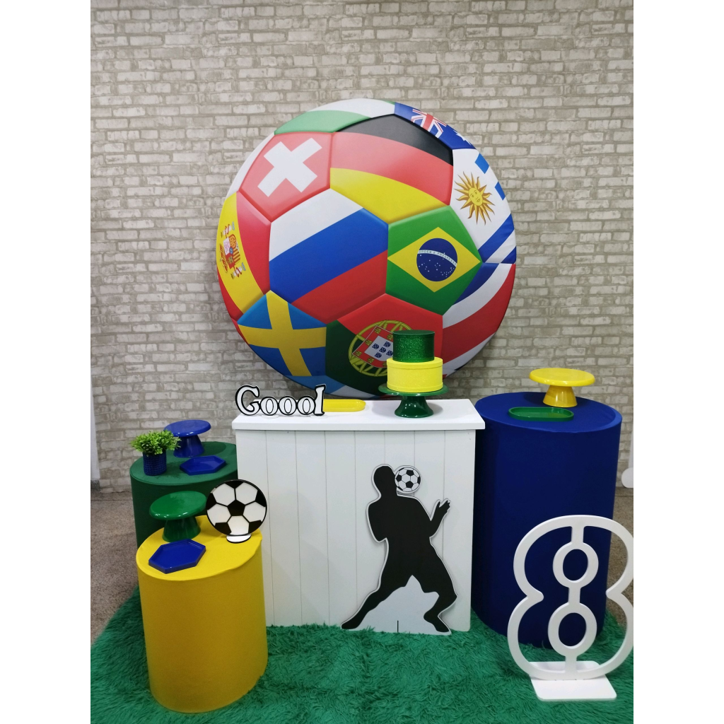 Kit 2 Futebol Brasil Copa - Pegue e Monte Tesouro Encantando