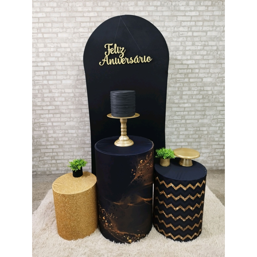 Kit Preto E Dourado - Pegue e Monte Tesouro Encantando