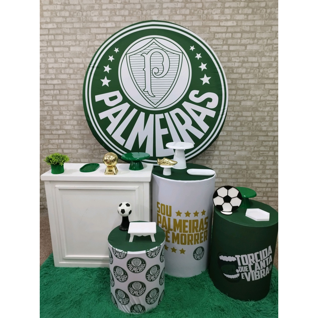 Kit Futebol Time Palmeiras - Pegue e Monte Tesouro Encantando