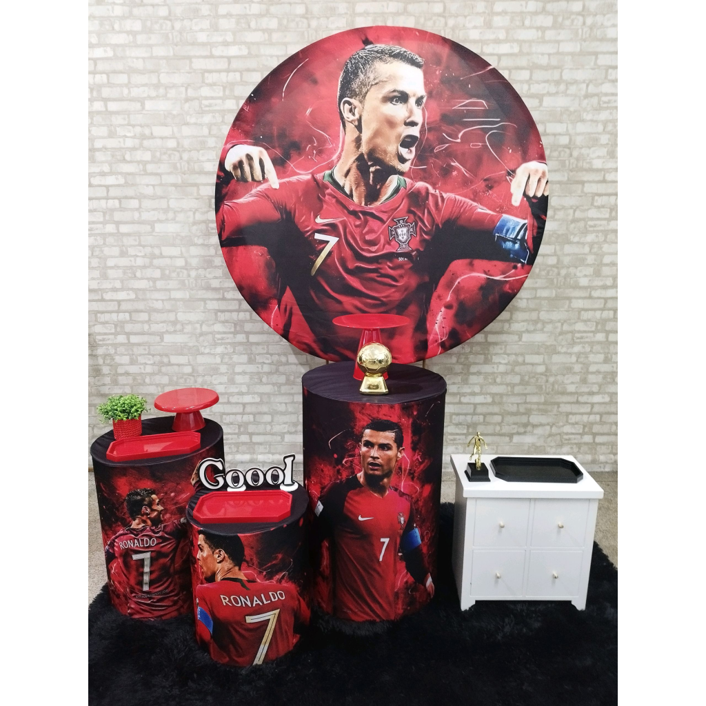 Kit Futebol Cristiano Ronaldo - Pegue e Monte Tesouro Encantando