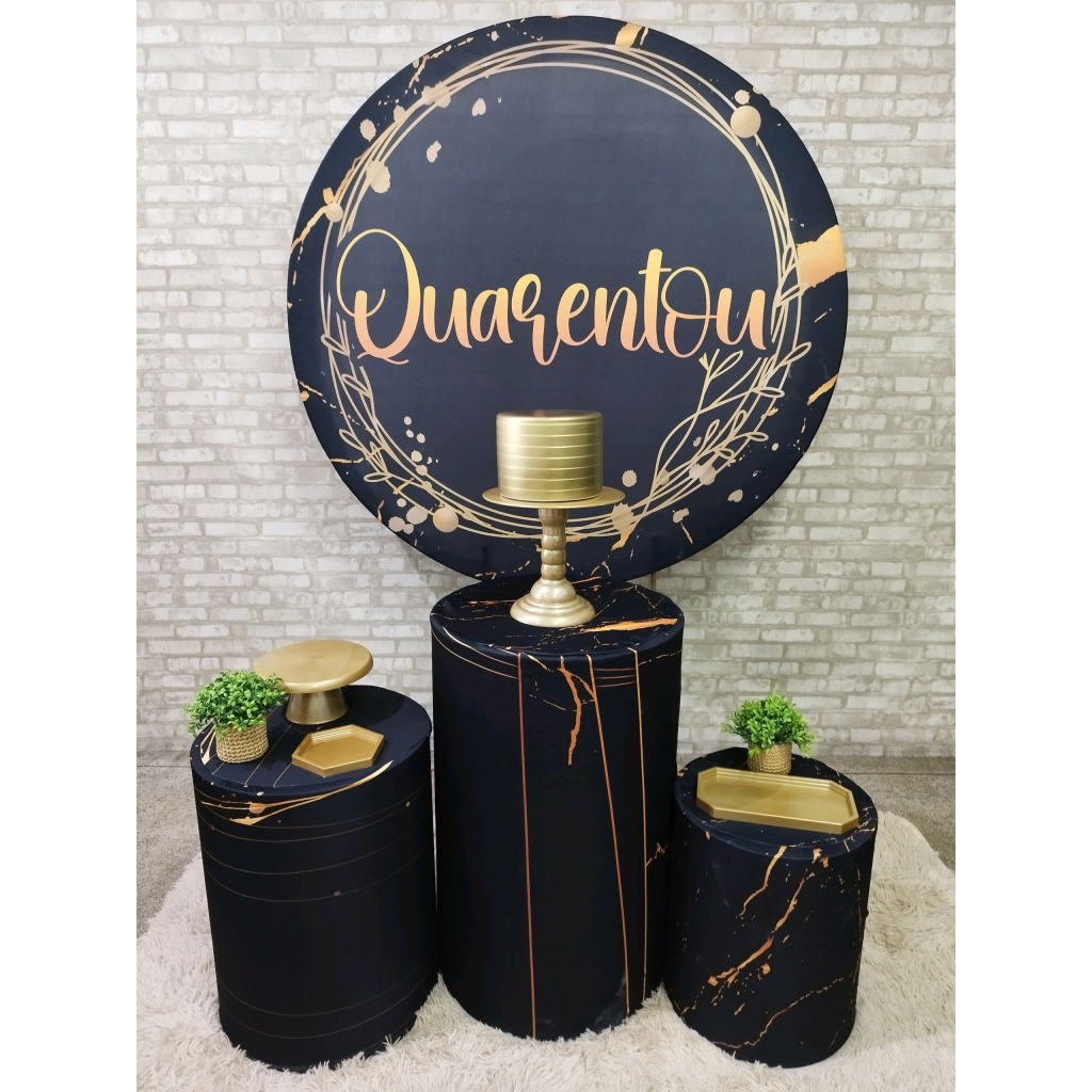 Kit Quarentou 40 Preto - Pegue e Monte Tesouro Encantando