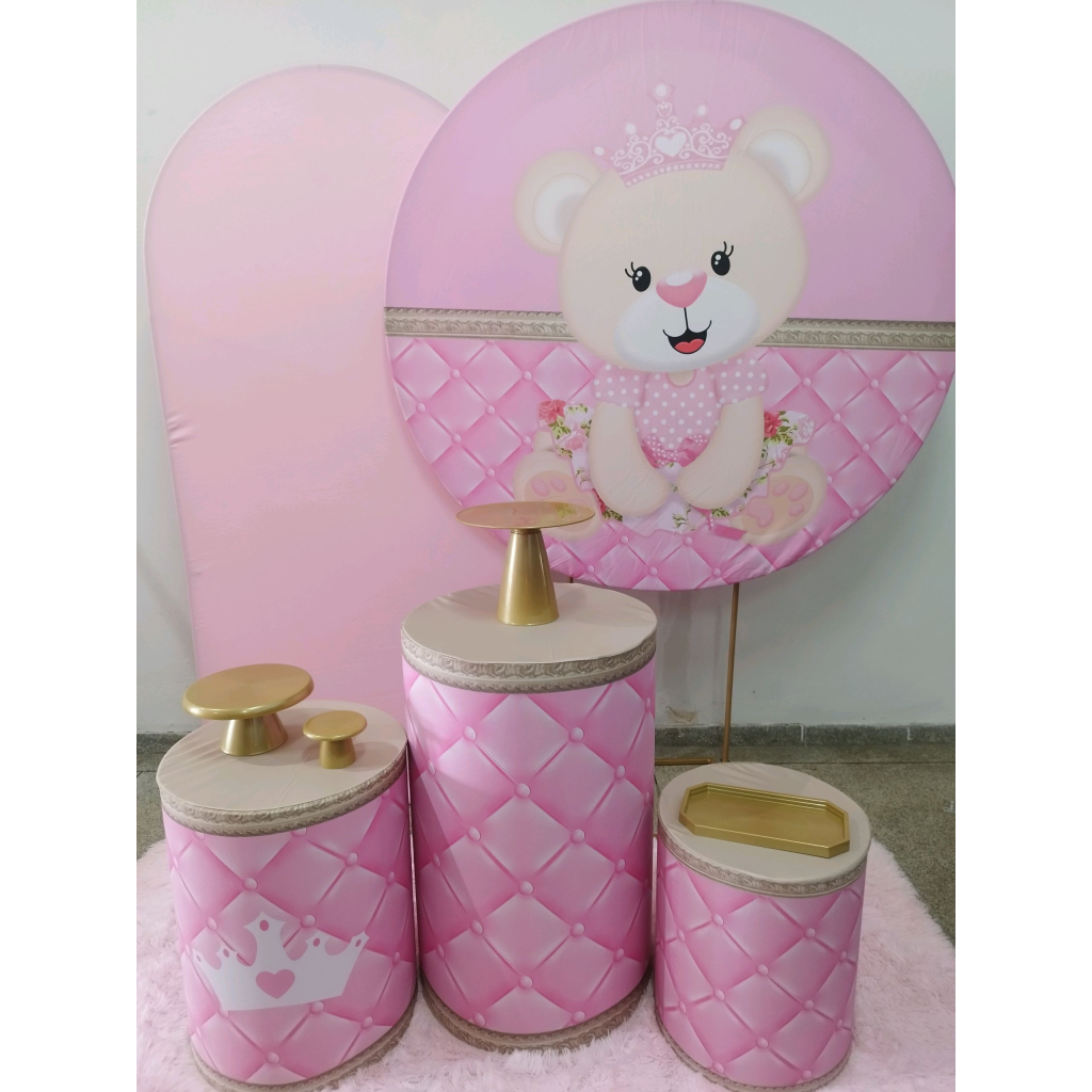 Kit Chá de Bebe Urso - Pegue e Monte Tesouro Encantando