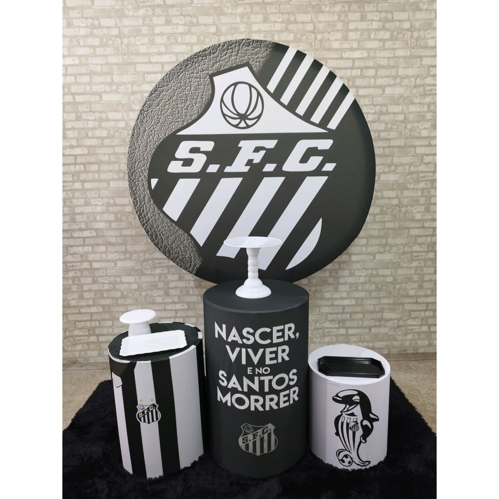 Kit Futebol Time Santos - Pegue e Monte Tesouro Encantando