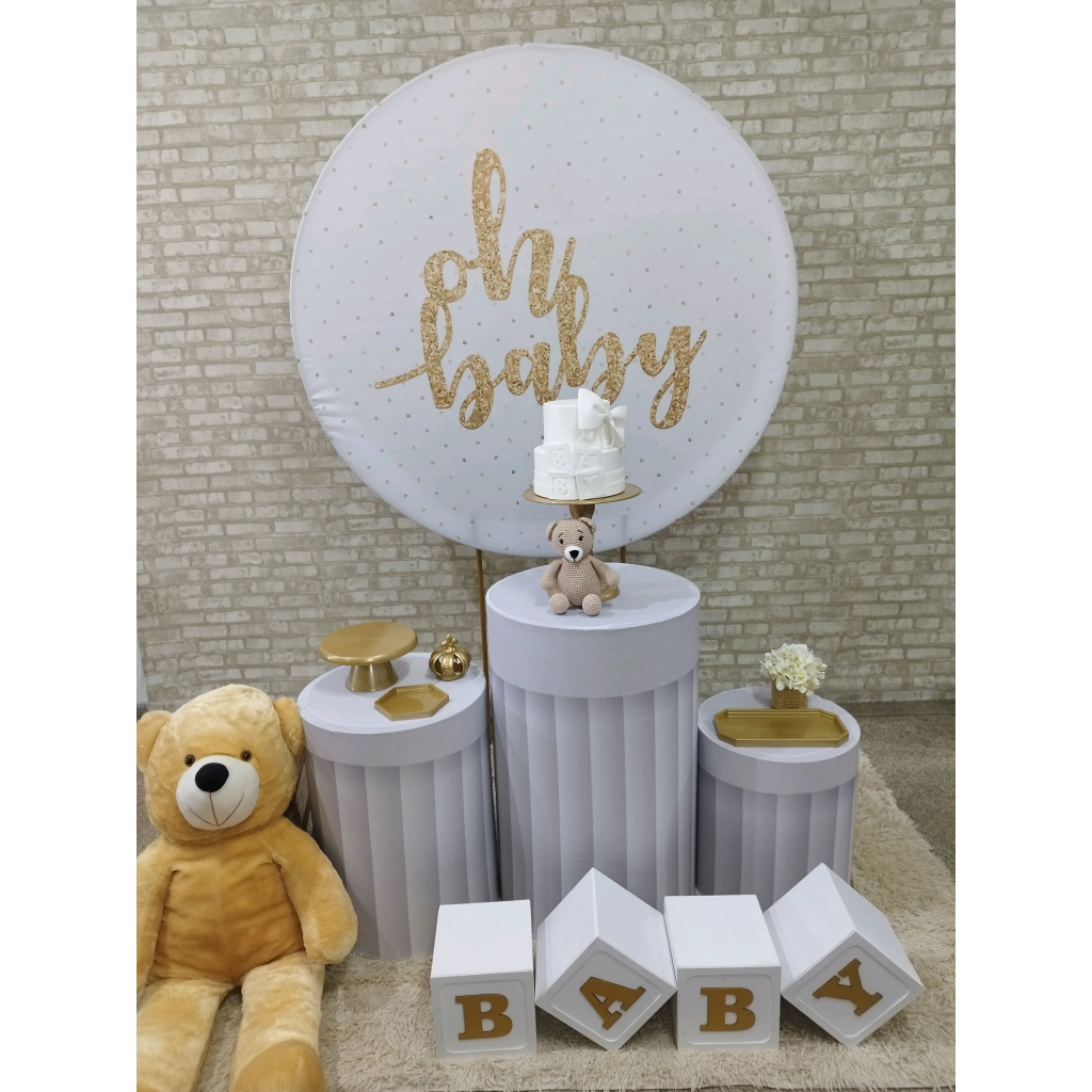 Kit Chá de Bebê E Revelação - Pegue e Monte Tesouro Encantando