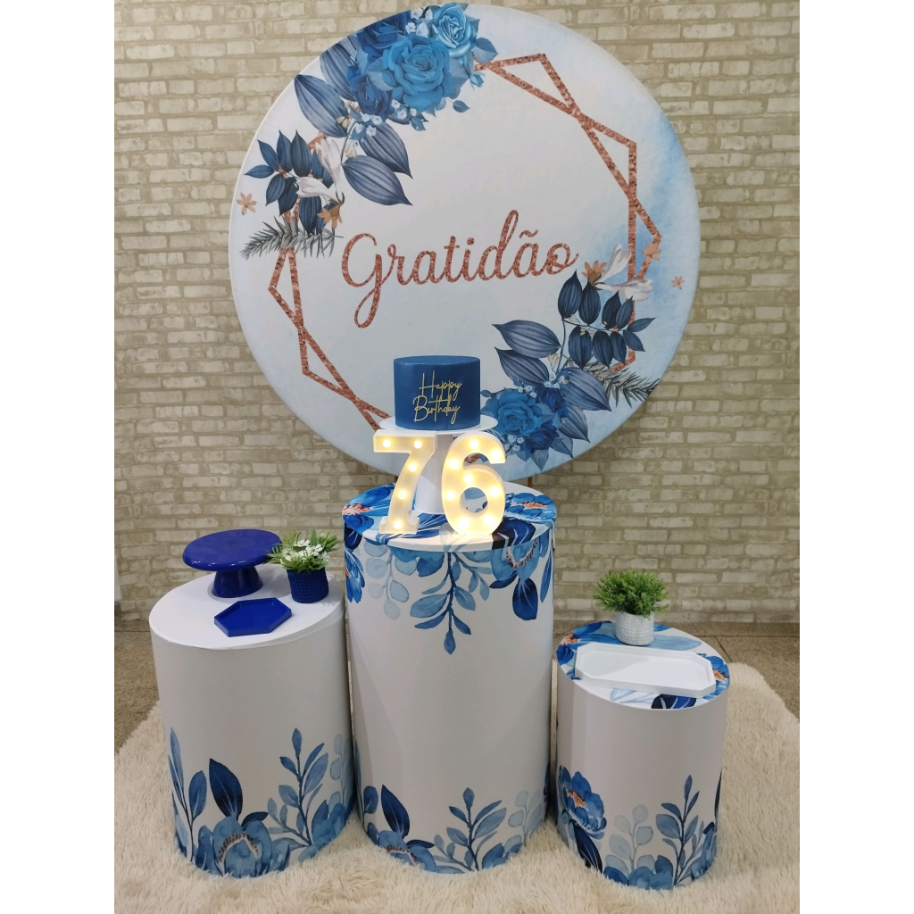 Kit Gratidão Azul - Pegue e Monte Tesouro Encantando