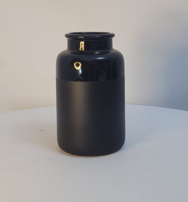 Vaso Luxo Preto M - AcervodosSonhos 
