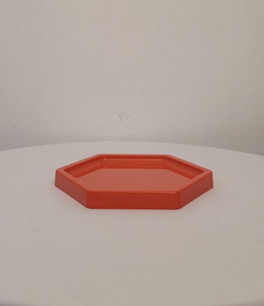 Bandeja Hexagonal Goiaba - AcervodosSonhos 