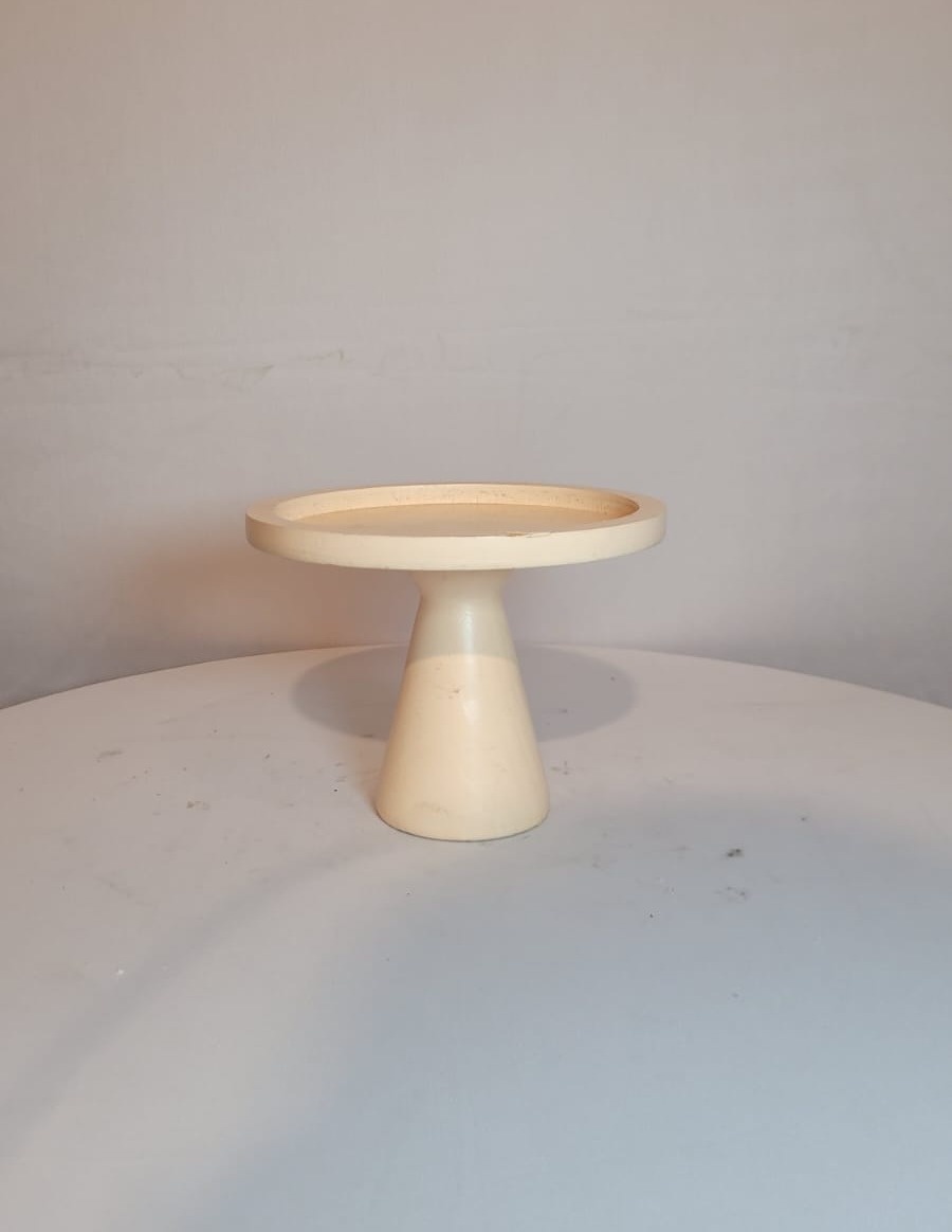 Bandeja Madeira Cone Melão P - AcervodosSonhos 