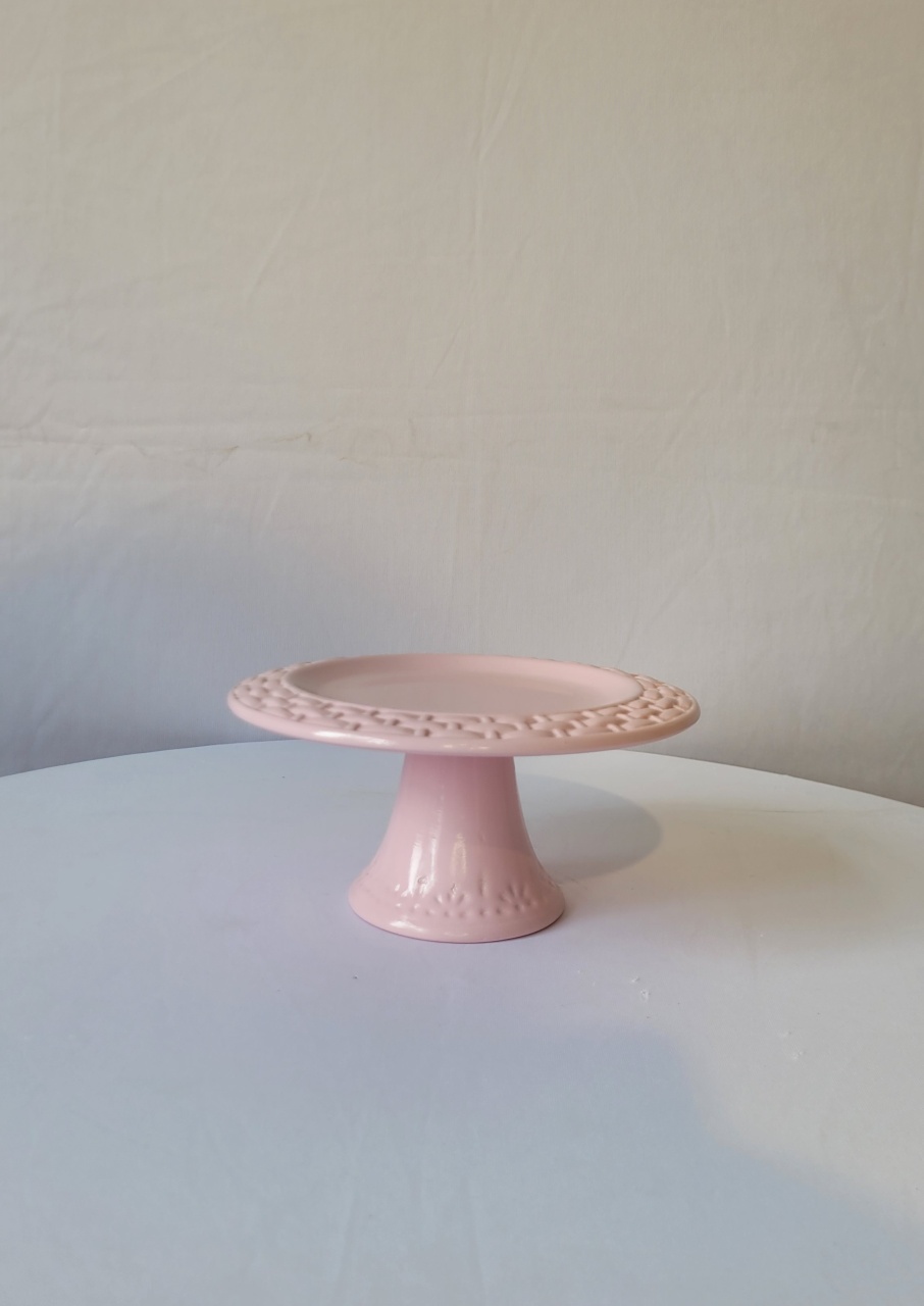 Bandeja Rosa Claro P 18X9Cm - AcervodosSonhos 