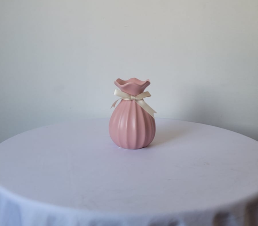 Vaso Rosa P - AcervodosSonhos 