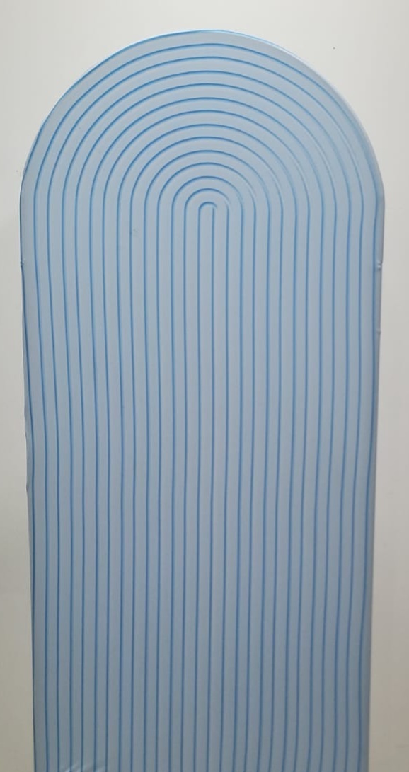 Painel Romano Espiral Azul Claro  - AcervodosSonhos 