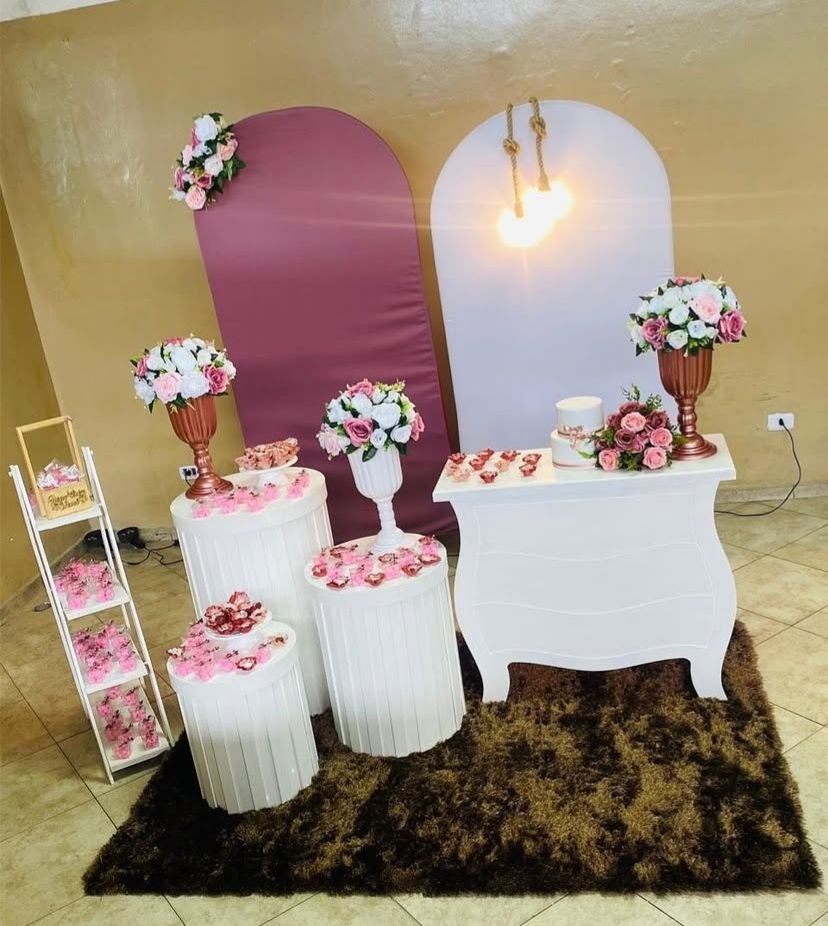 Casamento Rose E Branco  - Mundo fest 