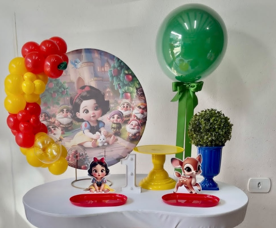 Mini Kit de Mesa Branca de Neve Baby - Mundo fest 