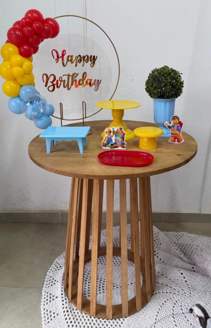 Mini Kit Com Mesa Lego - Mundo fest 