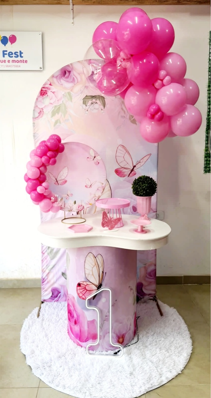 Kit Beautiful Borboleta Rosa - Mundo fest 