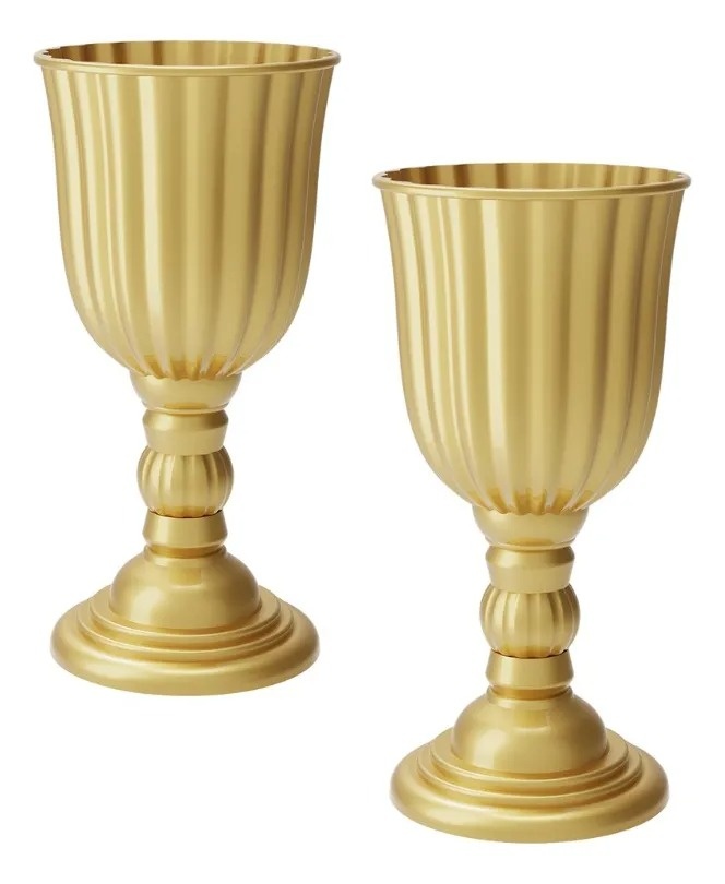 Vaso Dubai Grande - Dourado - MAP