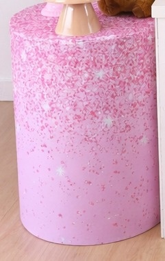 Capa Cilindro M - Rosa Com Glitter  - MAP