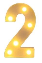 Numero 2 - Led 21 Cm  - MAP