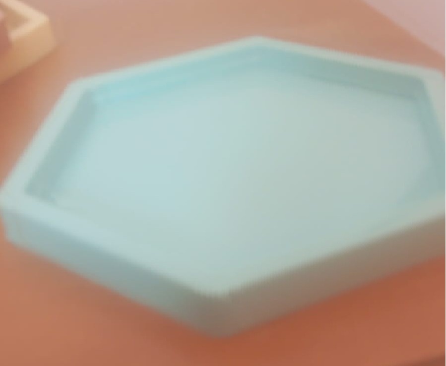 Bandeja Sextavada  Tasil 17X17 - Menta - MAP