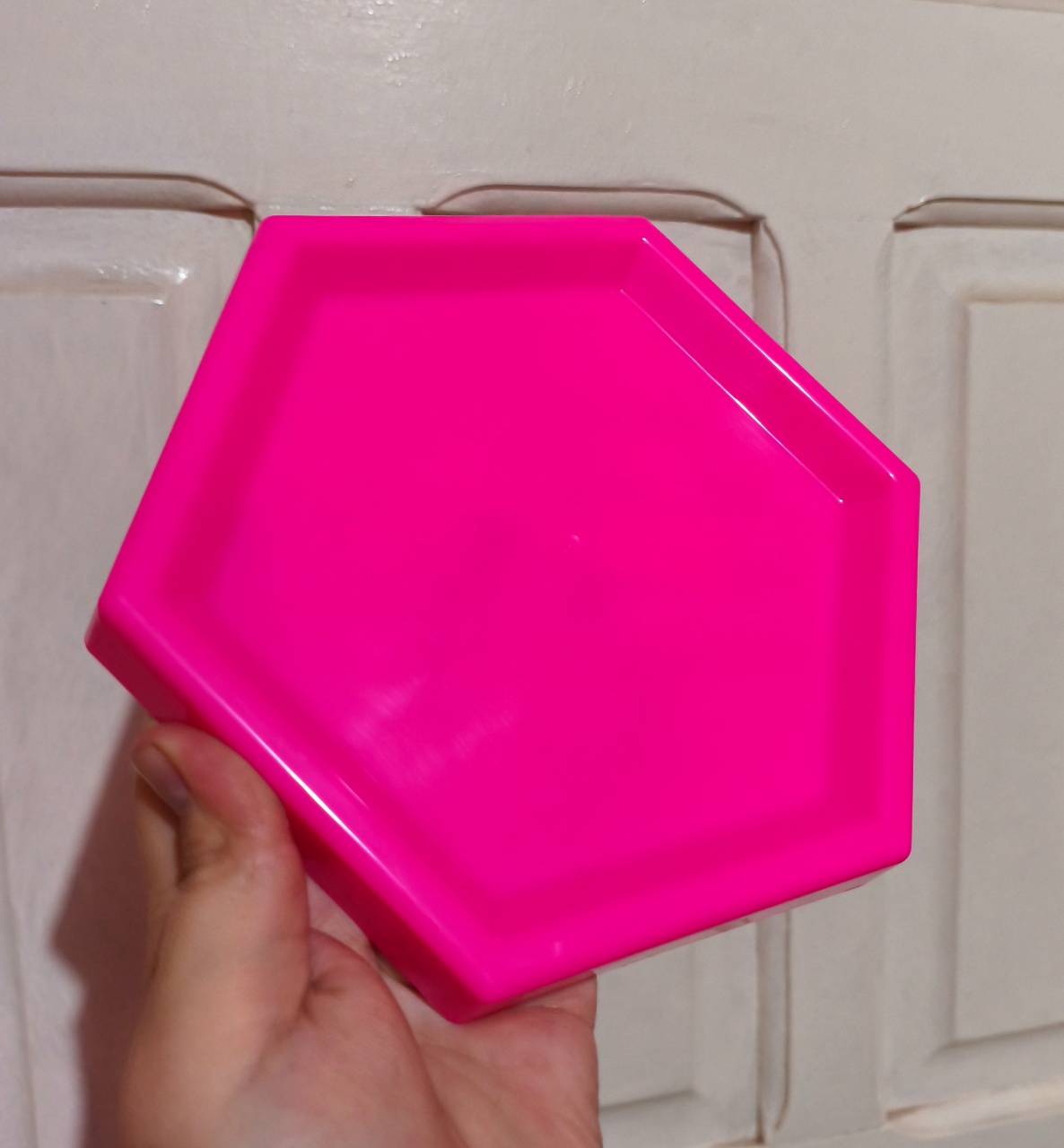 Bandeja Sextavada Rosa Pink  - MAP