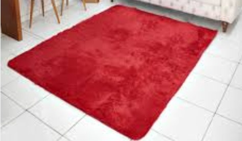 Tapete 2,0X1,5 M de Pelinho - Vermelho - MAP