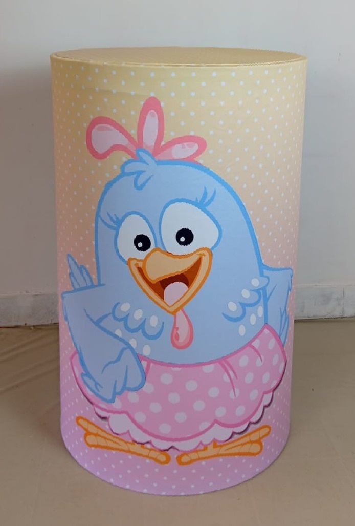 Capa Cilindro G - Galinha Pintadinha Rosa - MAP