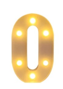 Numero 0 - Led 16Cm - MAP