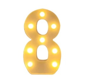 Numero 8 - Led 16Cm  - MAP