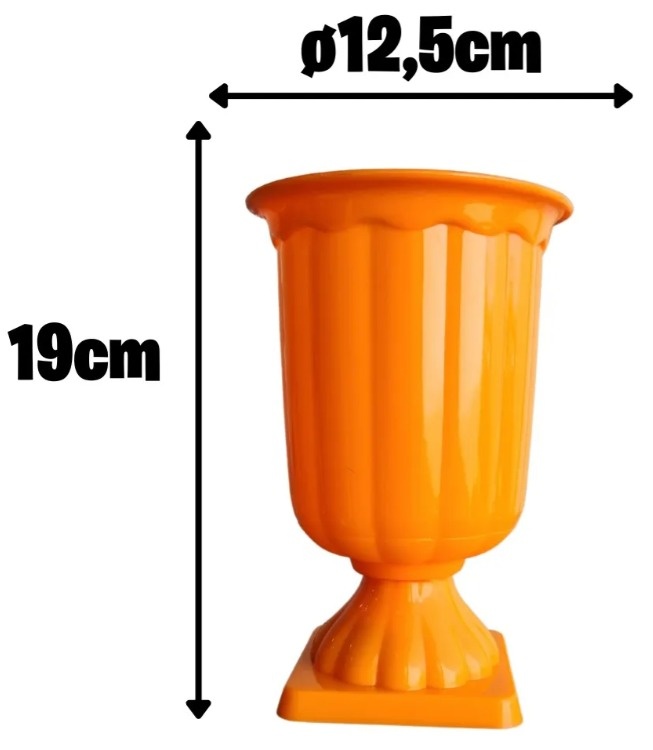 Vaso Romano Laranja Médio  - MAP