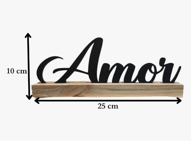 Palavra Decorativa Amor Mdf - MAP