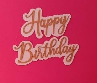  Happy Birthday - Placa Mdf - MAP