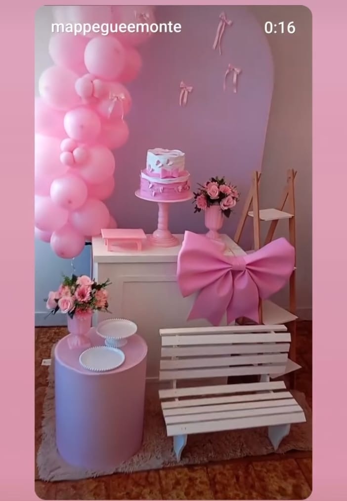 Composição Com Laço Rosa - MAP