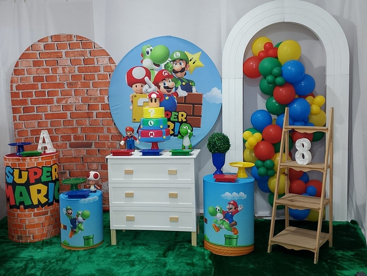 Pegue E Monte Mário Bross Luxo 2 - Realize Decorações