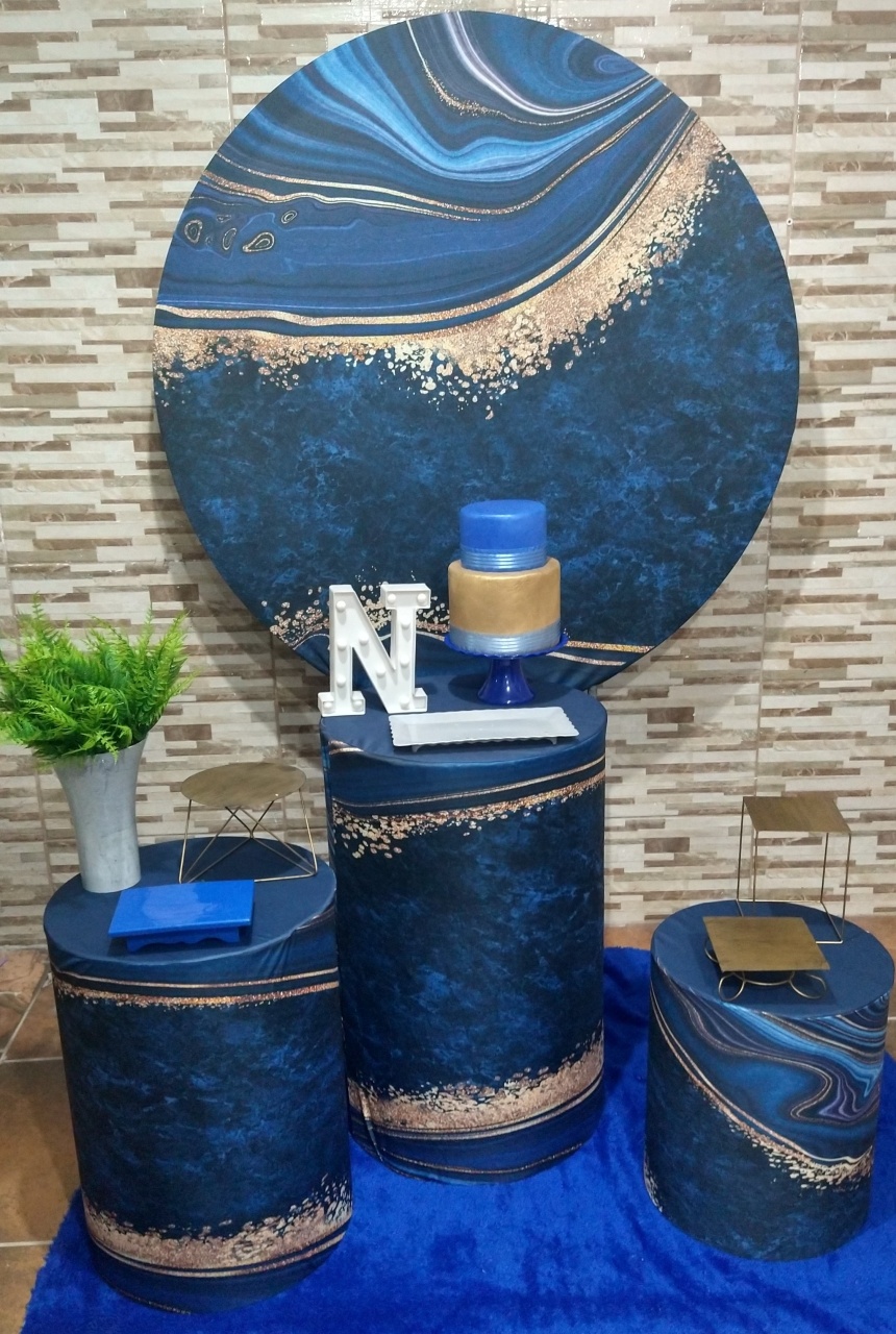 Pegue E Monte Clássico Azul 2 - Realize Decorações