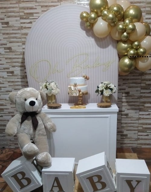 Kit Pegue E Monte Revelação Oh Baby Luxo - Realize Decorações