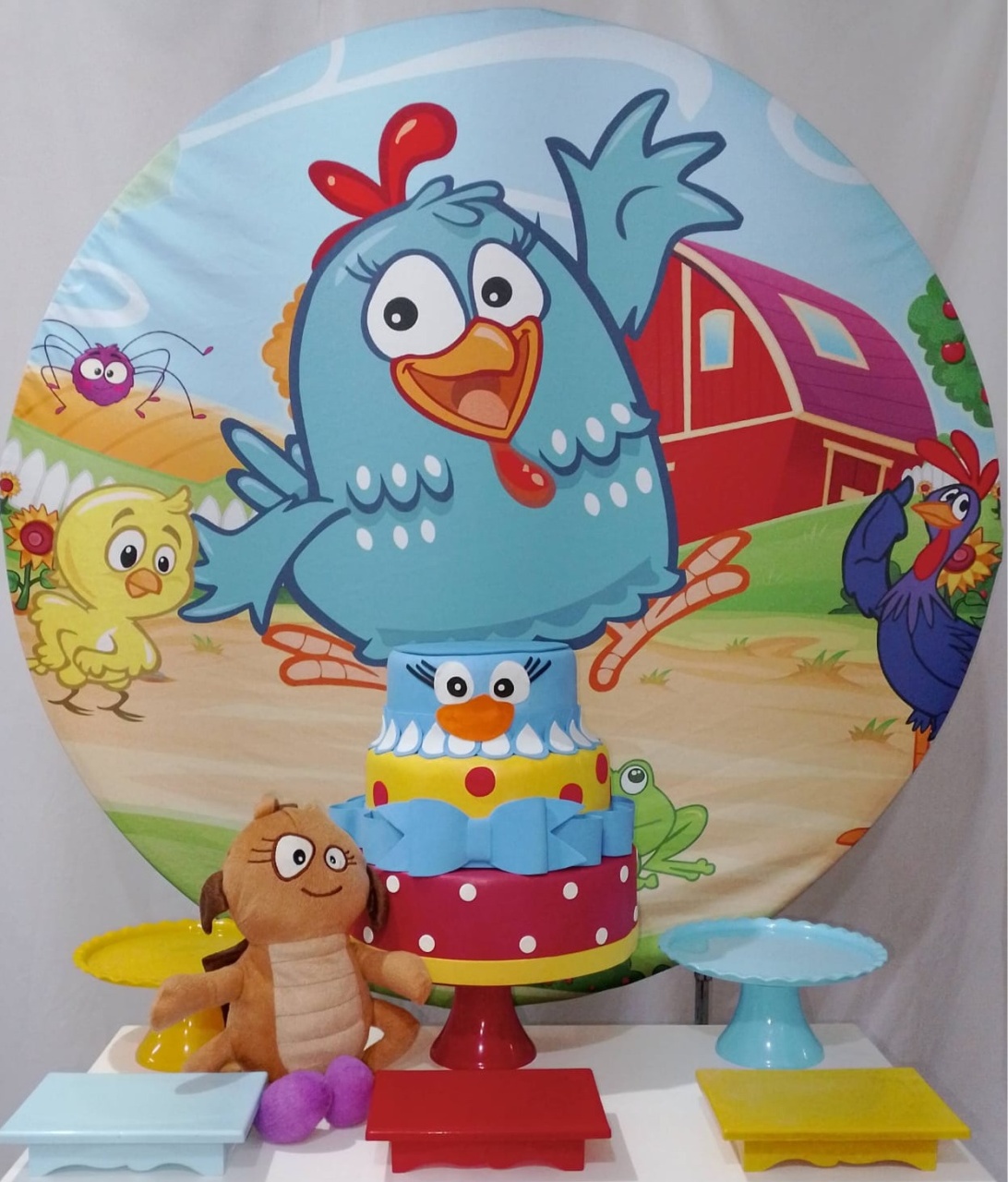 Kit Sem Mesa Galinha Pintadinha  - Realize Decorações