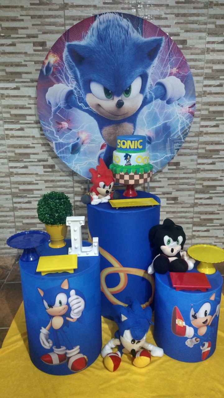 Pegue E Monte Sonic 1 - Realize Decorações