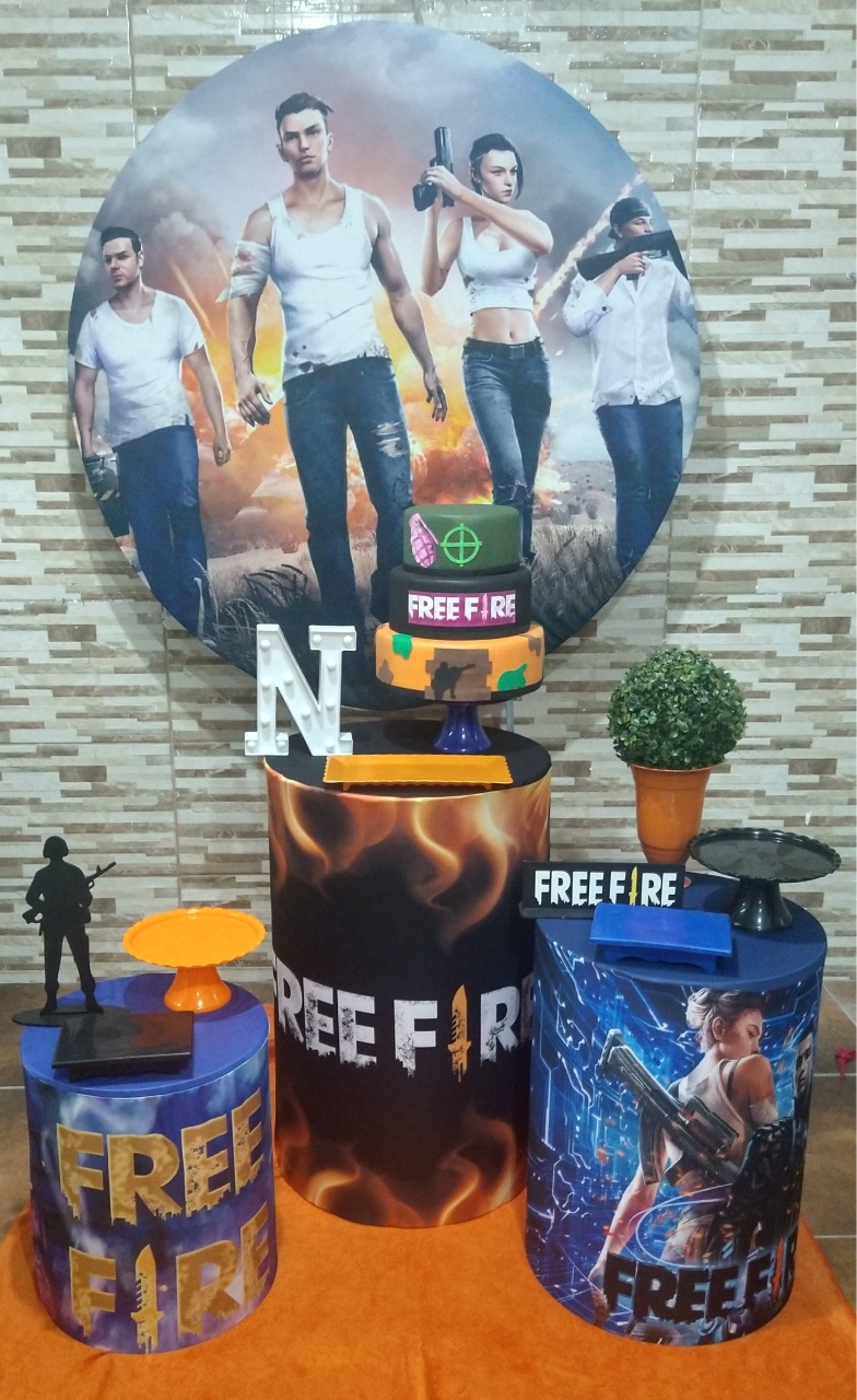 Pegue E Monte Free Fire 1 - Realize Decorações